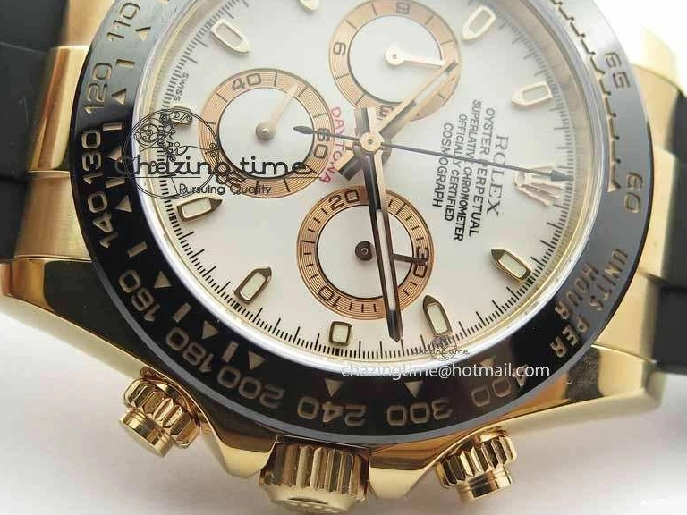 MiroTime 0407 Sustainable Daytona 116515 JF 1:1 Best Edition White Dial On Black Rubber Strap A 3654